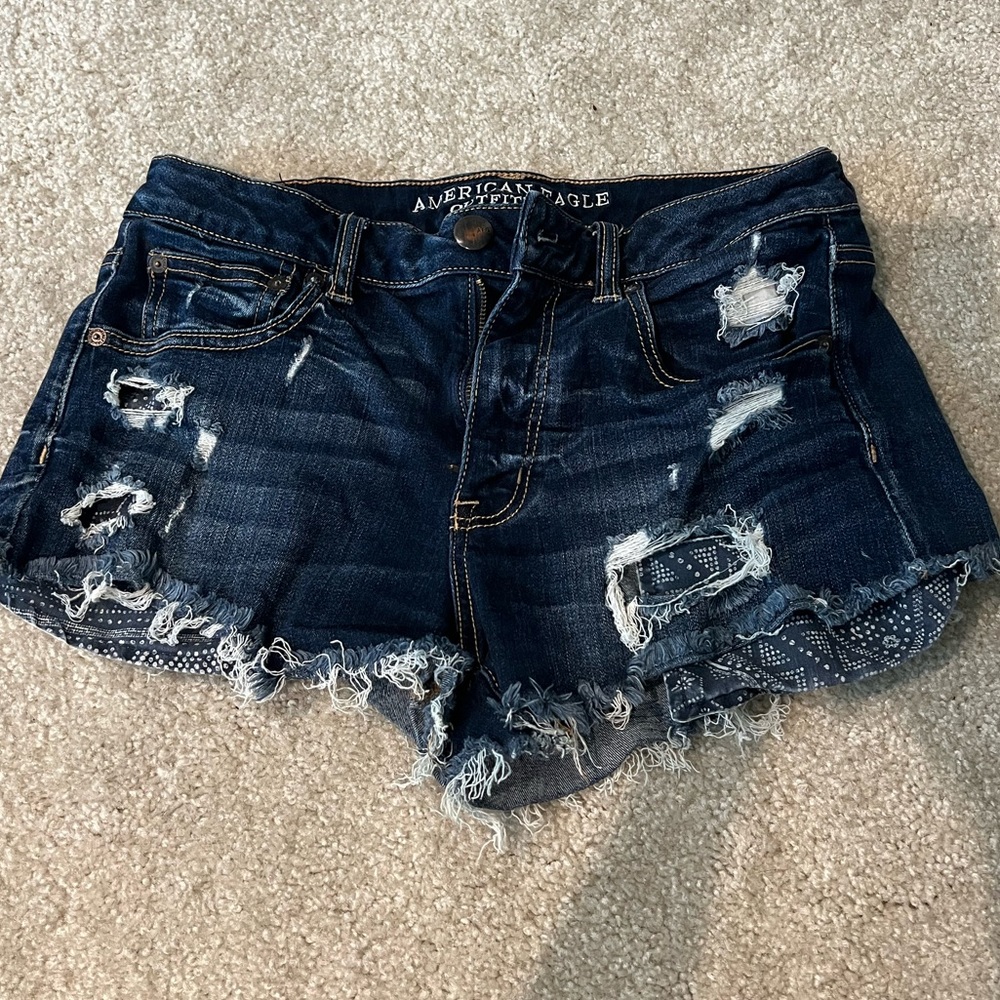 American Eagle High Rise Jean Shorts